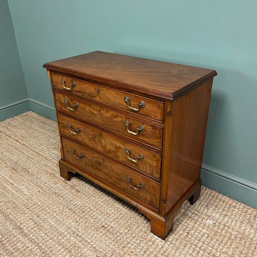 SMALL GEORGIAN DESIGN EDWARDIAN ANTIQUE CHEST OF DRAWERS - ADDITIONAL PHOTO 5