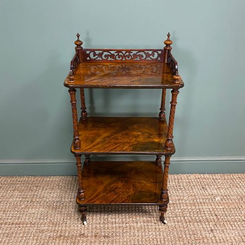 unusual small antique victorian what not - CATEGORY: ANTIQUE FURNITURE - DATED VICTORIAN