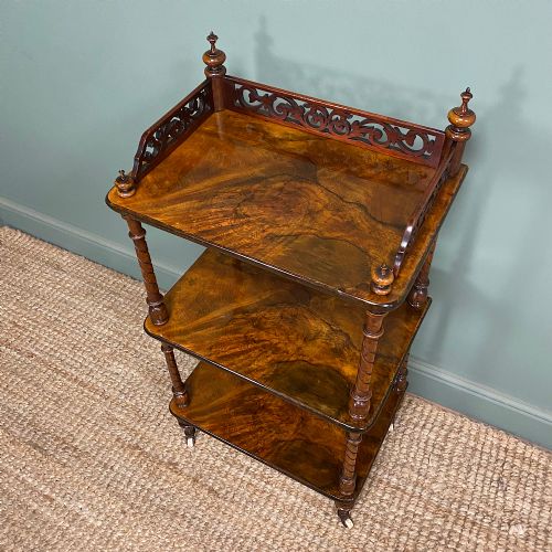 UNUSUAL SMALL ANTIQUE VICTORIAN WHAT NOT - ADDITIONAL PHOTO 2