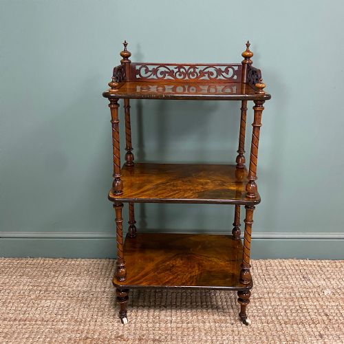 UNUSUAL SMALL ANTIQUE VICTORIAN WHAT NOT - ADDITIONAL PHOTO 3
