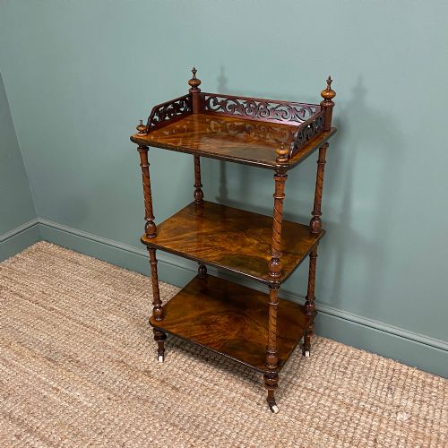 UNUSUAL SMALL ANTIQUE VICTORIAN WHAT NOT - ADDITIONAL PHOTO 6