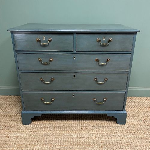 quality antique painted georgian chest of drawers - CATEGORY: ANTIQUE CHEST OF DRAWERS - DATED GEORGIAN