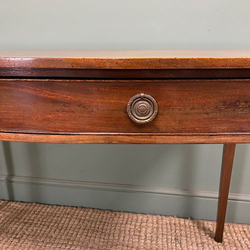 LARGE ANTIQUE BOW FRONT SIDE TABLE - ADDITIONAL PHOTO 3