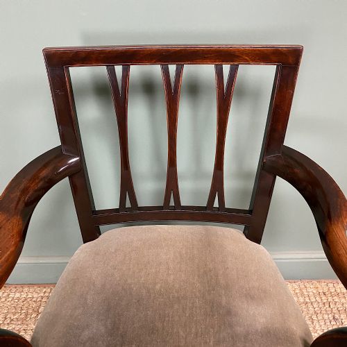 QUALITY PAIR OF ANTIQUE GEORGIAN CARVER ARM CHAIRS - ADDITIONAL PHOTO 1