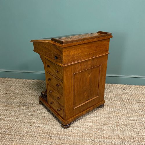 SPECTACULAR QUALITY ANTIQUE VICTORIAN WALNUT DAVENPORT DESK - ADDITIONAL PHOTO 2