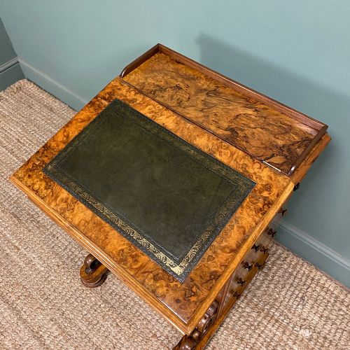 SPECTACULAR QUALITY ANTIQUE VICTORIAN WALNUT DAVENPORT DESK - ADDITIONAL PHOTO 3