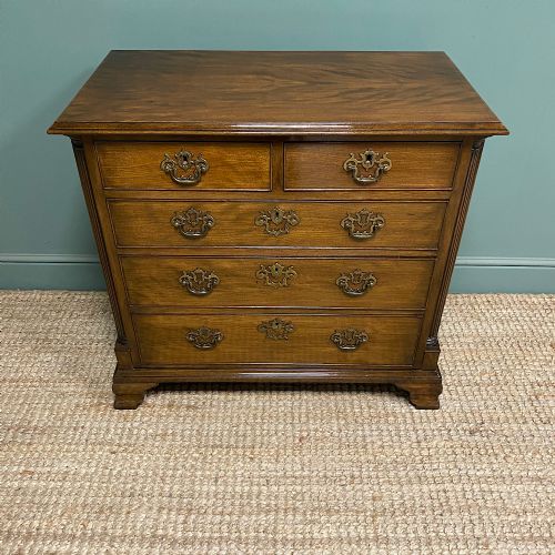 SPECTACULAR SMALL ANTIQUE GEORGIAN MAHOGANY CHEST OF DRAWERS - ADDITIONAL PHOTO 4