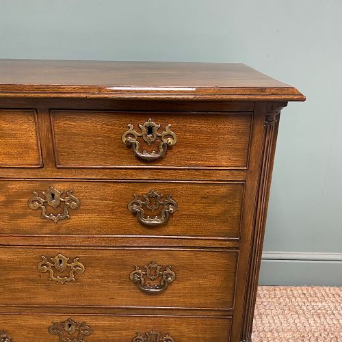 SPECTACULAR SMALL ANTIQUE GEORGIAN MAHOGANY CHEST OF DRAWERS - ADDITIONAL PHOTO 6