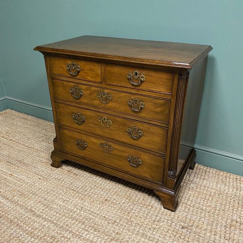 SPECTACULAR SMALL ANTIQUE GEORGIAN MAHOGANY CHEST OF DRAWERS - ADDITIONAL PHOTO 8
