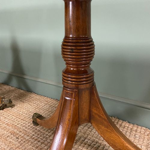 ANTIQUE MAHOGANY PEDESTAL DINING TABLE - ADDITIONAL PHOTO 2