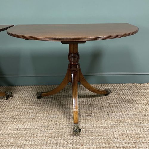 ANTIQUE MAHOGANY PEDESTAL DINING TABLE - ADDITIONAL PHOTO 4