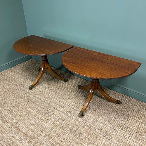 ANTIQUE MAHOGANY PEDESTAL DINING TABLE - ADDITIONAL PHOTO 5