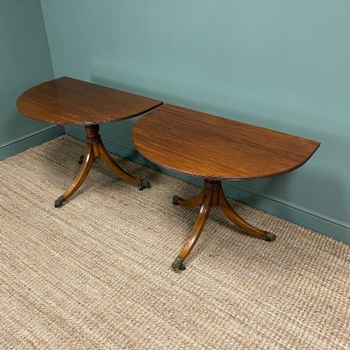 ANTIQUE MAHOGANY PEDESTAL DINING TABLE - ADDITIONAL PHOTO 8