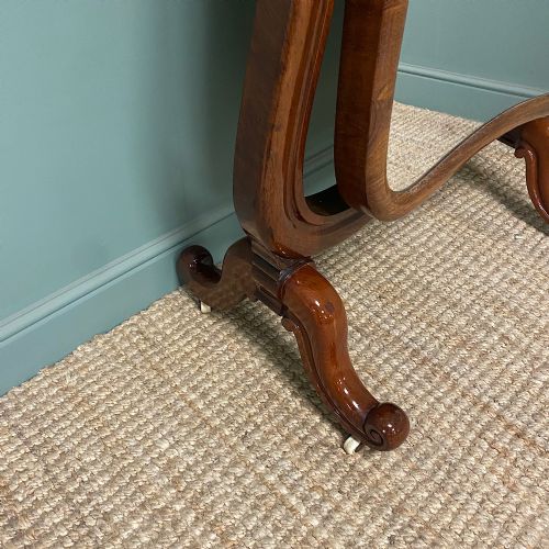 STUNNING MAHOGANY ANTIQUE VICTORIAN CHEVAL MIRROR - ADDITIONAL PHOTO 5