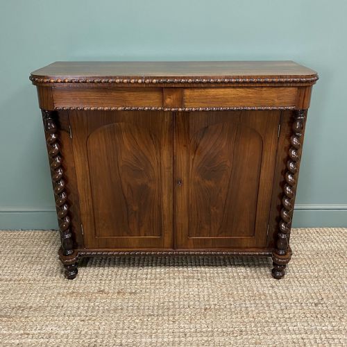 spectacular rosewood antique regency chiffonier cabinet - CATEGORY: ANTIQUE SIDEBOARDS - DATED REGENCY