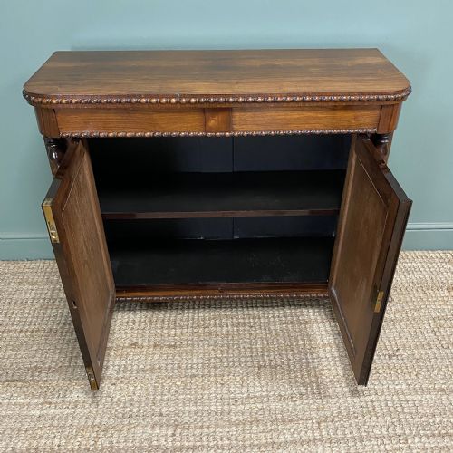SPECTACULAR ROSEWOOD ANTIQUE REGENCY CHIFFONIER CABINET - ADDITIONAL PHOTO 1