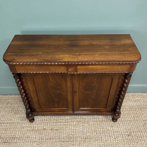 SPECTACULAR ROSEWOOD ANTIQUE REGENCY CHIFFONIER CABINET - ADDITIONAL PHOTO 2
