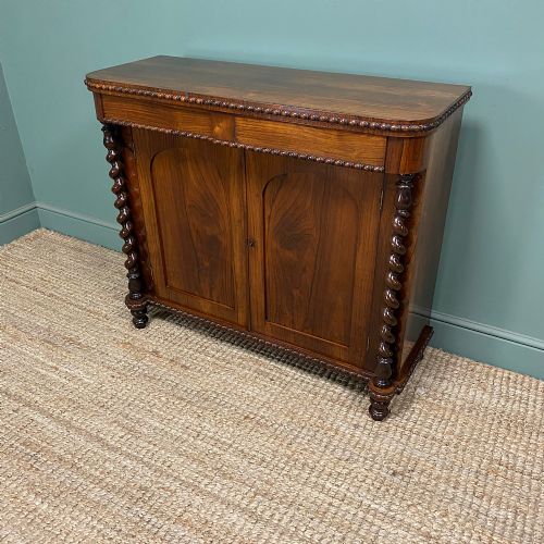 SPECTACULAR ROSEWOOD ANTIQUE REGENCY CHIFFONIER CABINET - ADDITIONAL PHOTO 4