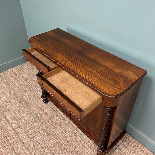 SPECTACULAR ROSEWOOD ANTIQUE REGENCY CHIFFONIER CABINET - ADDITIONAL PHOTO 5