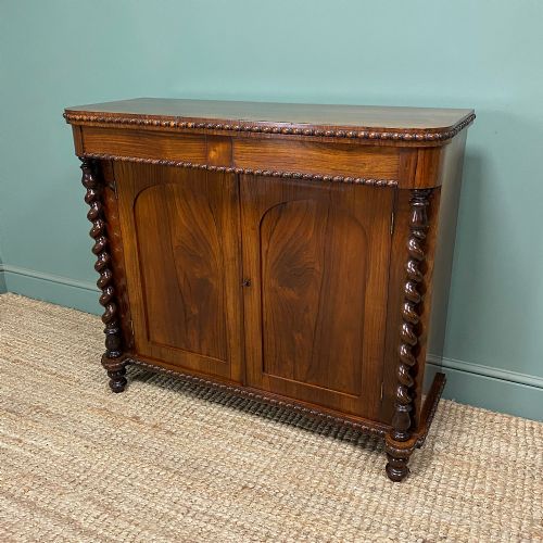 SPECTACULAR ROSEWOOD ANTIQUE REGENCY CHIFFONIER CABINET - ADDITIONAL PHOTO 7