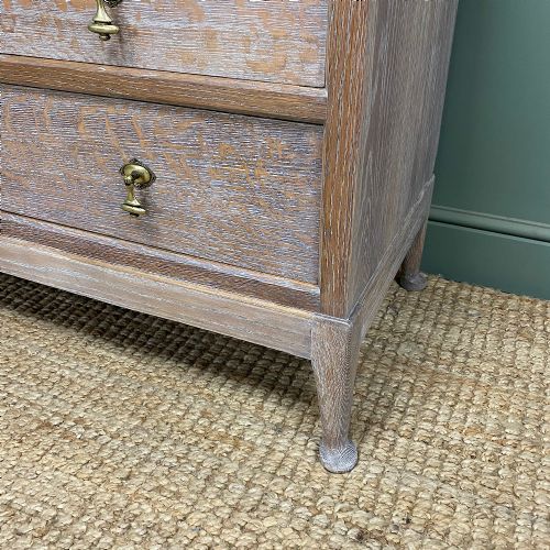 SUPERB HEALS DESIGN ANTIQUE LIMED OAK CHEST - ADDITIONAL PHOTO 6