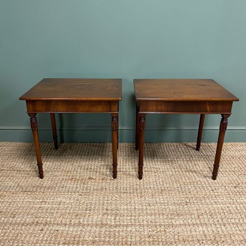 quality pair of mahogany lamp tables - CATEGORY: ANTIQUE TABLES - DATED EDWARDIAN