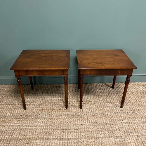 QUALITY PAIR OF MAHOGANY LAMP TABLES - ADDITIONAL PHOTO 3
