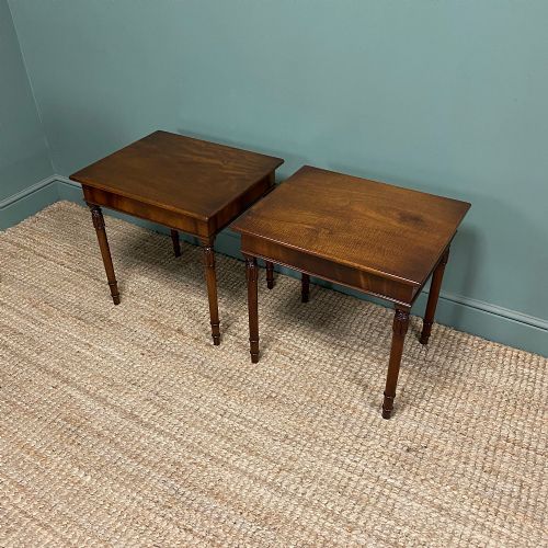 QUALITY PAIR OF MAHOGANY LAMP TABLES - ADDITIONAL PHOTO 5