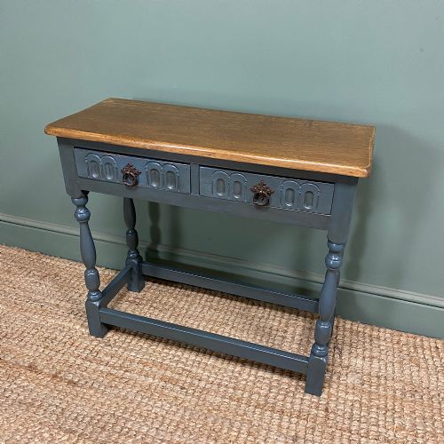 VINTAGE PAINTED SIDE TABLE - ADDITIONAL PHOTO 4
