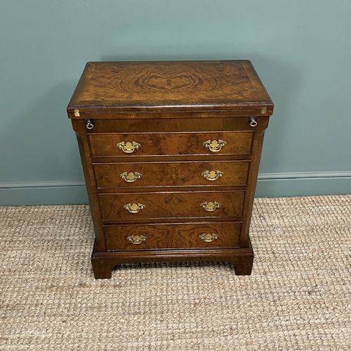 quality walnut small antique chest of drawers - CATEGORY: ANTIQUE CHEST OF DRAWERS - DATED EDWARDIAN