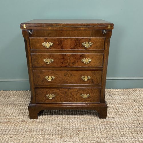 QUALITY WALNUT SMALL ANTIQUE CHEST OF DRAWERS - ADDITIONAL PHOTO 5