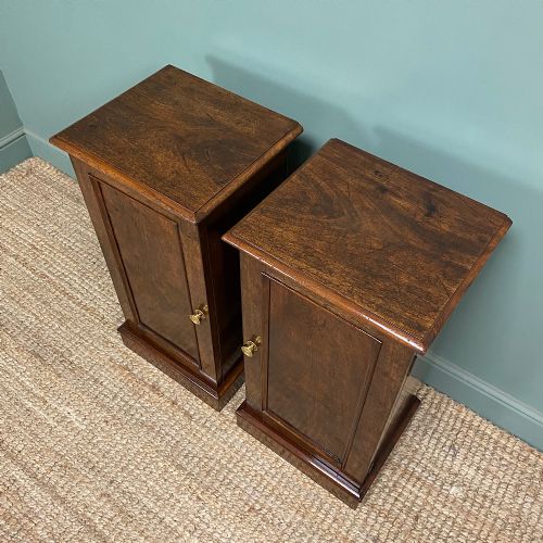 ANTIQUE VICTORIAN MAHOGANY PAIR OF BEDSIDE CABINETS - ADDITIONAL PHOTO 1