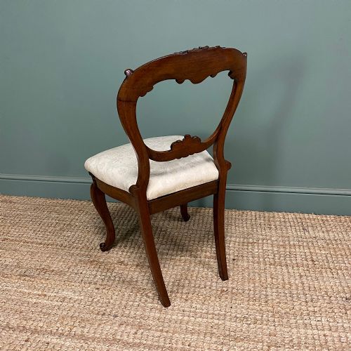STUNNING SET OF 6 ANTIQUE VICTORIAN ROSEWOOD DINING CHAIRS - ADDITIONAL PHOTO 9