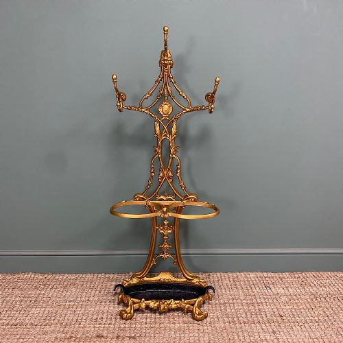 antique victorian cast iron hall stand - CATEGORY: ANTIQUE FURNITURE - DATED VICTORIAN