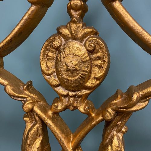 ANTIQUE VICTORIAN CAST IRON HALL STAND - ADDITIONAL PHOTO 1