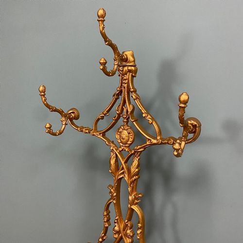 ANTIQUE VICTORIAN CAST IRON HALL STAND - ADDITIONAL PHOTO 3