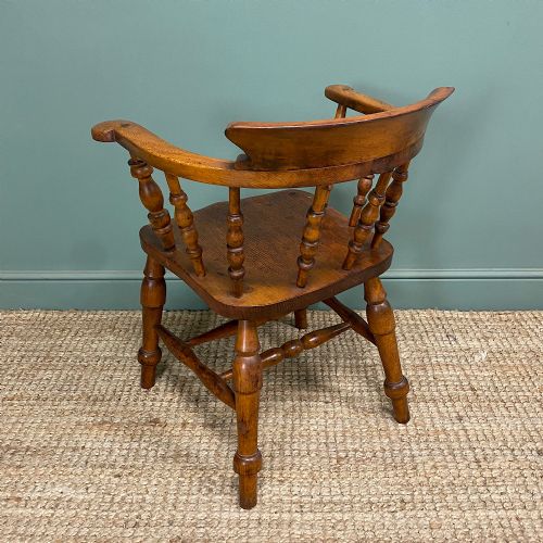 PAIR OF ANTIQUE VICTORIAN CAPTAINS CHAIRS - ADDITIONAL PHOTO 2