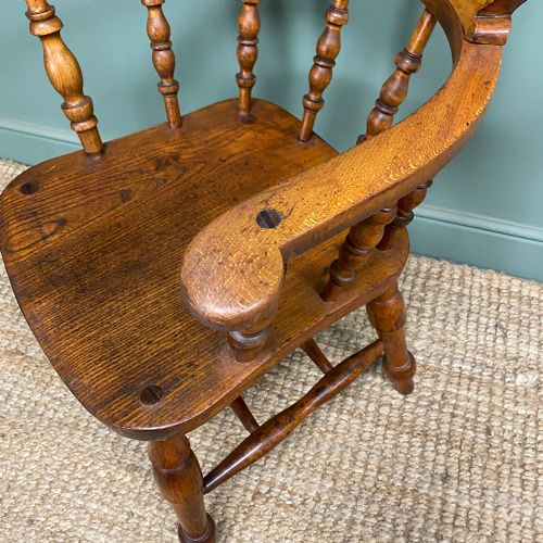 PAIR OF ANTIQUE VICTORIAN CAPTAINS CHAIRS - ADDITIONAL PHOTO 3