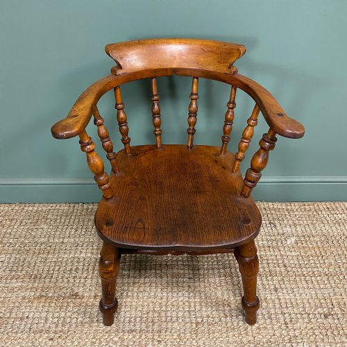 PAIR OF ANTIQUE VICTORIAN CAPTAINS CHAIRS - ADDITIONAL PHOTO 5
