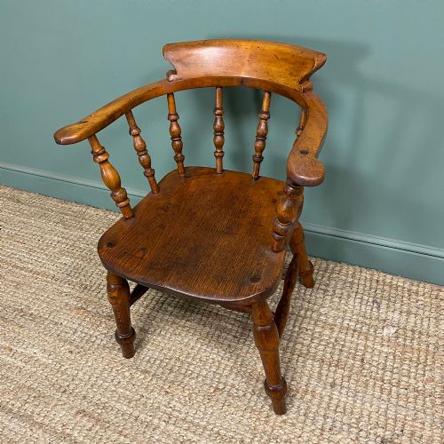 PAIR OF ANTIQUE VICTORIAN CAPTAINS CHAIRS - ADDITIONAL PHOTO 7