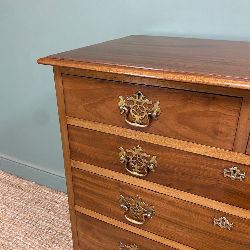 QUALITY ANTIQUE EDWARDIAN MAHOGANY CHEST OF DRAWERS - ADDITIONAL PHOTO 3