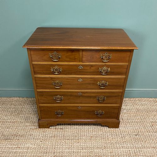 QUALITY ANTIQUE EDWARDIAN MAHOGANY CHEST OF DRAWERS - ADDITIONAL PHOTO 4