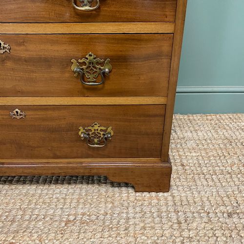 QUALITY ANTIQUE EDWARDIAN MAHOGANY CHEST OF DRAWERS - ADDITIONAL PHOTO 6