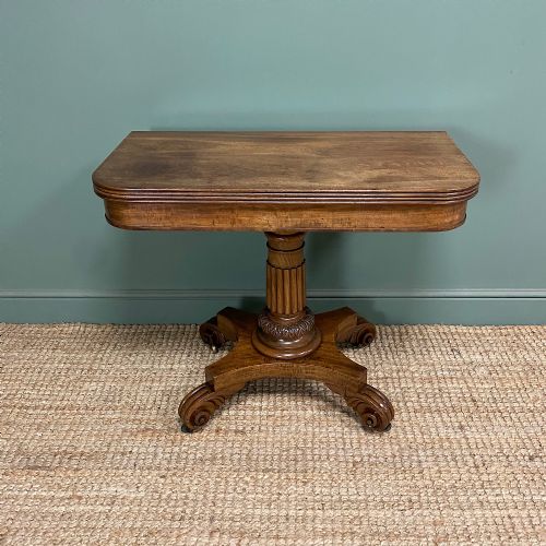 spectacular 19th century antique mahogany tea table - CATEGORY: ANTIQUE TABLES - DATED 19TH CENTURY