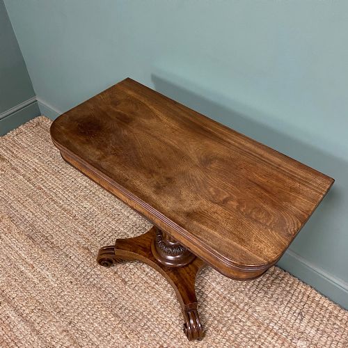 SPECTACULAR 19TH CENTURY ANTIQUE MAHOGANY TEA TABLE - ADDITIONAL PHOTO 1
