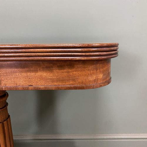 SPECTACULAR 19TH CENTURY ANTIQUE MAHOGANY TEA TABLE - ADDITIONAL PHOTO 9