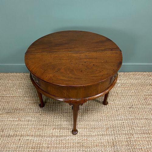 PERIOD MAHOGANY DEMI LUNE ANTIQUE GEORGIAN TEA TABLE - ADDITIONAL PHOTO 8