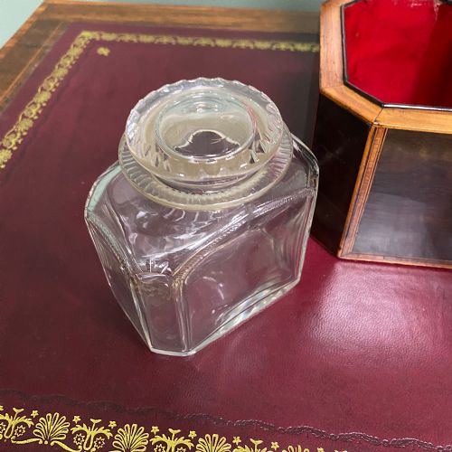 SUPERB QUALITY ANTIQUE TEA CADDY - ADDITIONAL PHOTO 3
