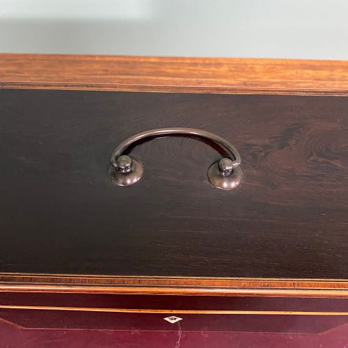 SUPERB QUALITY ANTIQUE TEA CADDY - ADDITIONAL PHOTO 5