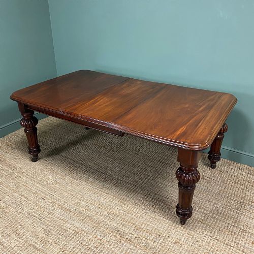 COUNTRY MAHOGANY EXTENDING ANTIQUE WINDOUT DINING TABLE - ADDITIONAL PHOTO 3